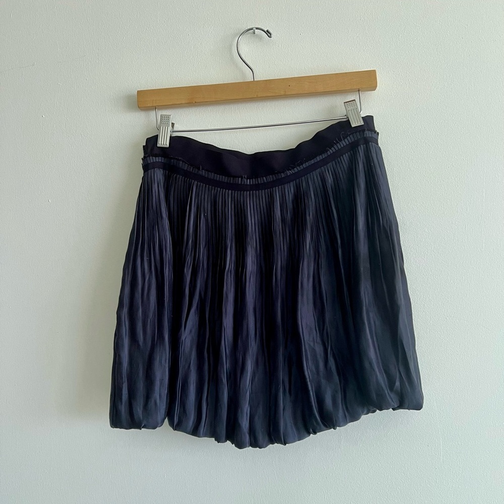 Theory Navy Blue Bubble Skirt